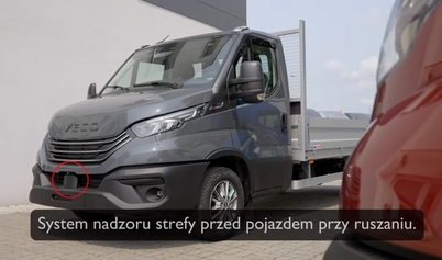 IVECO Daily MOIS: Bezpieczne ruszanie i ochrona pieszych przed maską