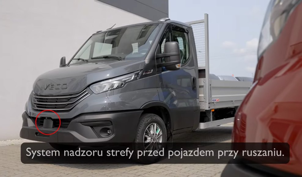 IVECO Daily MOIS: Bezpieczne ruszanie i ochrona pieszych przed maską
